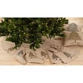 thumbnail image 2 of SARO  72 in. Round Silver Beaded Christmas Tree Skirt, 2 of 4