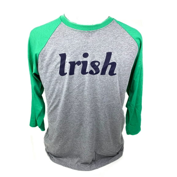 Irish Green & Gray 3/4 Sleeve T-Shirt - XXL