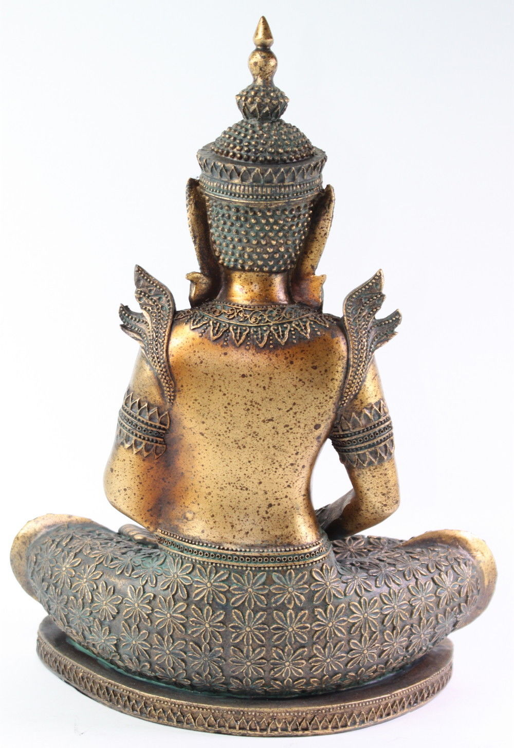 Feng Shui 12" Bronze Buddha Dhyani Mudra Home Decor Peace Statues