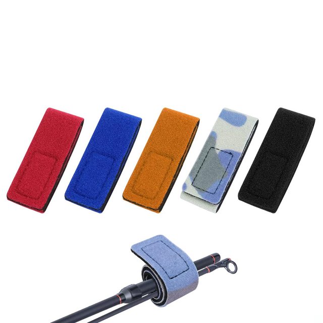 Correas De Gancho Y Bucle Para Caña De Pescar, Correas Elásticas Para Caña De Pescar, Herramienta De Pesca Para Cañas De Pescar, Palos De Bádminton 5 Uds. Kearding OD013577-00