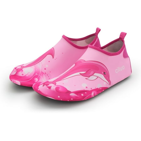

Cuhas-Kids Water Shoes Quick Dry Non-Slip Water Skin Kids Swim Socks For Beach