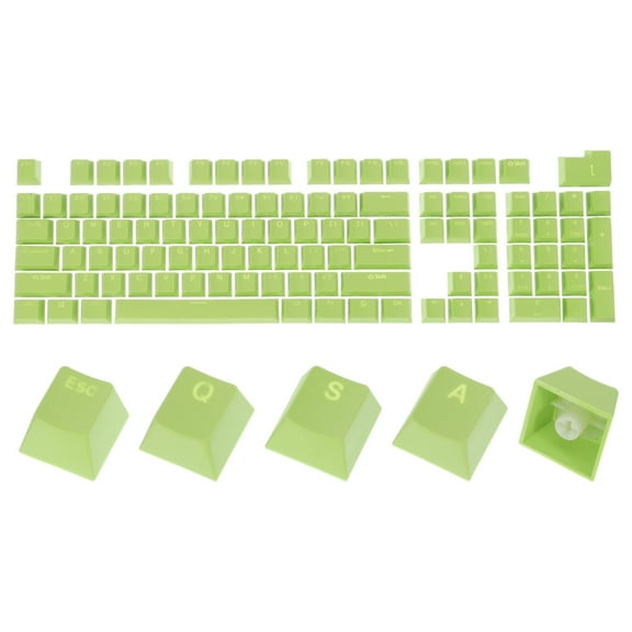 104 Key PBT Keycap Set OEM Profile 60% for 61/68/87/98/100/104 Keys Mechanical Keyboard Layout, Green
