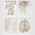 thumbnail image 3 of PixonSign&nbsp;Adhesive Canvas Poster Pastel Autumn Brown Island Leaf Framed Wall Art Nature Wilderness Digital Modern Art Decorative Elements Multicolor Botanical Floral Prints Set - 12"x16" White, 3 of 5