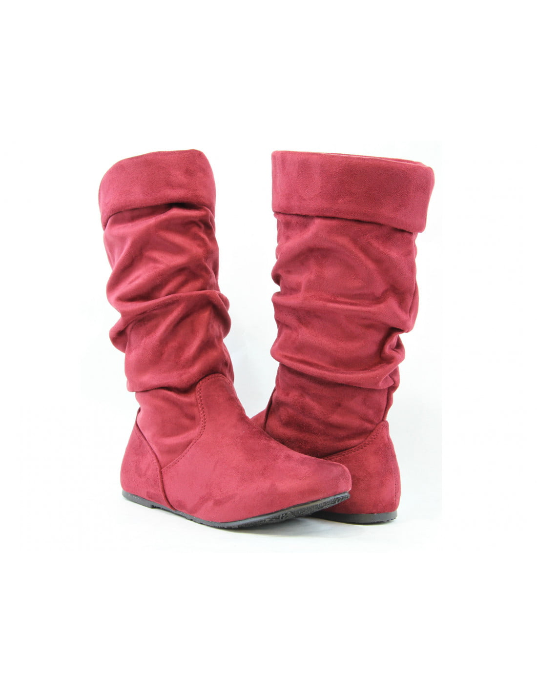 Women Slouch Boots Comfortable Folding 