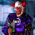 thumbnail image 3 of Halloween Creepy Demon Adulto Scary Clown Cosplay Props Devil Flame Zombie Mascara brillar Electrónica, 3 of 4
