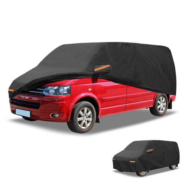 Cubierta de automóvil impermeable Unique Bargains para todo clima con correas reflectantes para Volkswagen T5 LWB