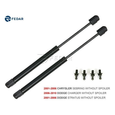 - Fedar Rear Trunk Gas Charged Lift Support For 2001-2006 Chrysler Sebring/Dodge Stratus/2006-2010 Dodge Charger (Set of 2)
