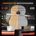 thumbnail image 6 of Pyle Beginner Acoustic Guitar Kit, 1/4 Junior Size All Wood Instrument for Kids, Adults, 30" Natural Ash PGACLS30.X9, 6 of 7