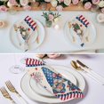thumbnail image 3 of 4th of July Cloth Napkins, USA Flag Gnomes Independence Day Rustic Washable and Reusable Dinner Napkins Set of 6, Table Napkin for Kitchen Party Birthday Wedding Hotel Housewarming 20"x20", 3 of 9