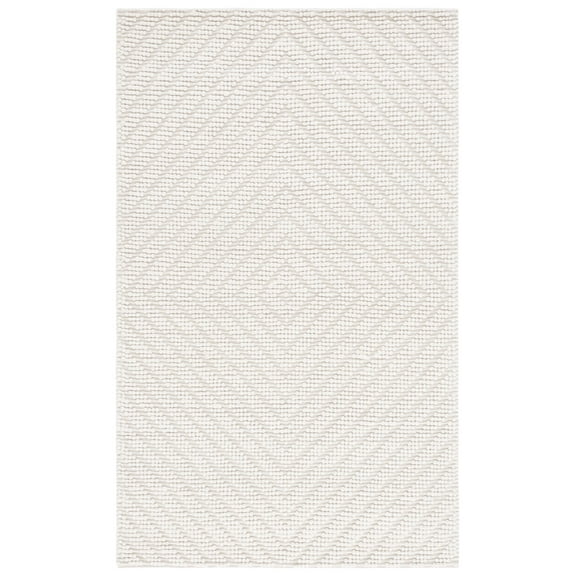 SAFAVIEH Natura Claude Diamond Area Rug, Ivory, 5' x 8'