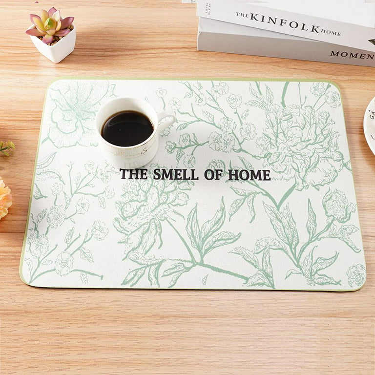 Absorbent Coffee Dish Large Kitchen Absorbent Draining Mat Drying