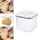 thumbnail image 1 of Recipiente de almacenamiento de alimentos secos de cereal grande Contenedor de plástico Tapa hermética Apto para cereales, harina, azúcar, café, arroz Cuadrado 800ml Baoblaze Contenedor de almacenamiento de cereales, 1 of 8