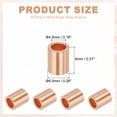 thumbnail image 2 of Uxcell Wire Rope Stop Sleeve, Copper Crimping Loops Sleeve Round Crimp Ferrules for Wire Rope and Cable Ferrule 3/16"(4mm), 2 of 7