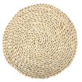 thumbnail image 1 of Paquete de 3 manteles individuales tejidos, manteles individuales de cáscara de maíz natural, manteles redondos trenzados de paja, cargadores para platos de cena, manteles individuales de pa, 1 of 5