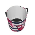 thumbnail image 3 of Easygdp Pink Flamingos Large Dirty Clothes Hamper, Lightweight Storage Basket, Household Laundry Bag with Handle - Small, 3 of 8
