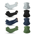 thumbnail image 1 of "4 Par Bandana Y Mangas Deportivas Para Brazo  blanco, negro,Belug  azul y verde ", 1 of 4
