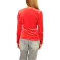 thumbnail image 3 of INC Blusa de terciopelo para mujer, rojo, mediano, 3 of 4