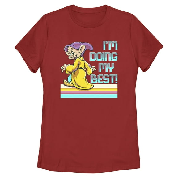 Womens Snow White and the Seven Dwarfs Dopey I'm Doing My Best T Shirt