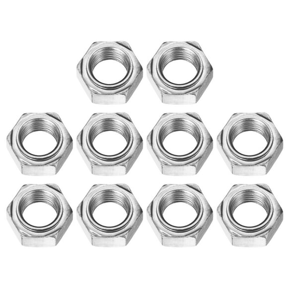 10 Pack Hex Weld Nuts, M16x2mm Carbon Steel Hex Nuts with 3 Projections Machine Screw for DIY Home Repair, Silver