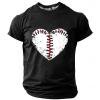 thumbnail image 3 of Pisexur T Shirts for Man , Hommes Mode Décontractée Imprimé Col Rond T-Shirt Pull Manches Courtes Blouse Noir, 2TG Chemises de Golf Hommes & Chemises Hommes, 3 of 3