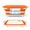 Orange, variant on Havenity Collapsible BBQ Tub 8L with Cutting Board Lid, Portable Meal Prep & Storage Bin, Orange