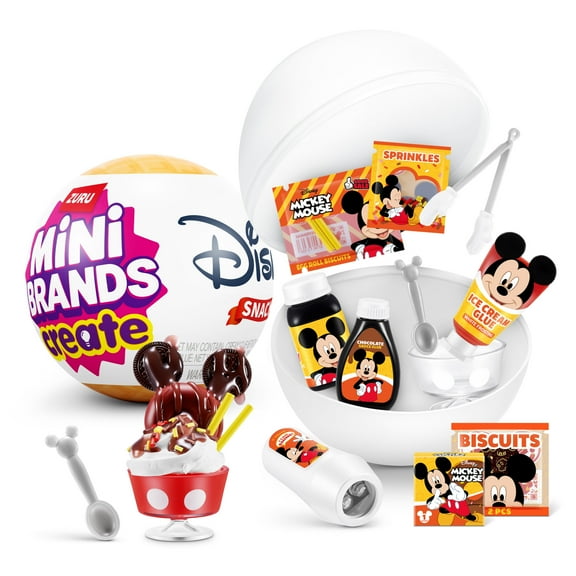 Mini Brands Create Disney Snacks S1 (Assorted) Collectible Blind Novelty and Gag Toy by ZURU