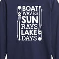 thumbnail image 3 of Instant Message - Lake Days Quote - Toddler & Youth Long Sleeve Graphic T-Shirt, 3 of 6