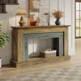 thumbnail image 4 of Tribesigns 63" Console Table, 2-Tier Farmhouse Wooden Sofa Table Behind The Couch, Brown & Grey, 4 of 8