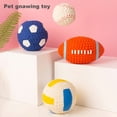 thumbnail image 3 of Guiexla Squeaky Dog Toy Ball Soft Dog Toys Bite Resistant Teeth Grinding Chew Toy Decompressing Puppy Teething Balls Latex Dental Cleaning Interactive Ball for Dog Cat, 3 of 8