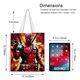 thumbnail image 5 of Deadpool / Dead Pool Bolso de tela con estampado de lienzo para mujer, bolsa de compras reutilizable y estética, con cremallera interior, regalo para mujer, 35 × 40 cm., 5 of 6