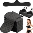 thumbnail image 2 of 15 Pack Cotton Boob Bra Towel – Breast Towel Sling Bra Liners, 3 Layer Reusable Underboob Sweat Absorber, 18.11 x 6.3 Inch, 2 of 9