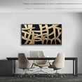 thumbnail image 6 of Aaheei Abstract Canvas Wall Art Modern Artwork Canvas Prints Canvas Picture Contemporary Wall Art Black And Gold Lines Artwork Bedroom Living Room Office Decoration Ready To Hang, 6 of 6