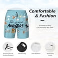 thumbnail image 3 of Rocae Let's Go on an Adventure for Men's Swim Trunks Quick Dry With Two Side Pockets and One Lined Patch PocketSmall, 3 of 9
