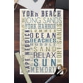 thumbnail image 2 of York Beach, Maine, Typography (12x18 Wall Art Poster, Room Decor), 2 of 3