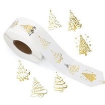 500 Pcs Transparent Merry Christmas Stickers Holiday Decals for Scrapbooking, Party Decor & Envelope Seals