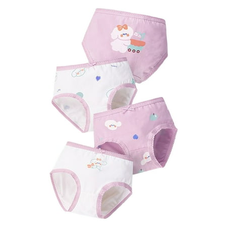 

Entyinea Kids Short Briefs Fashion Printed Cotton Panties Purple 120