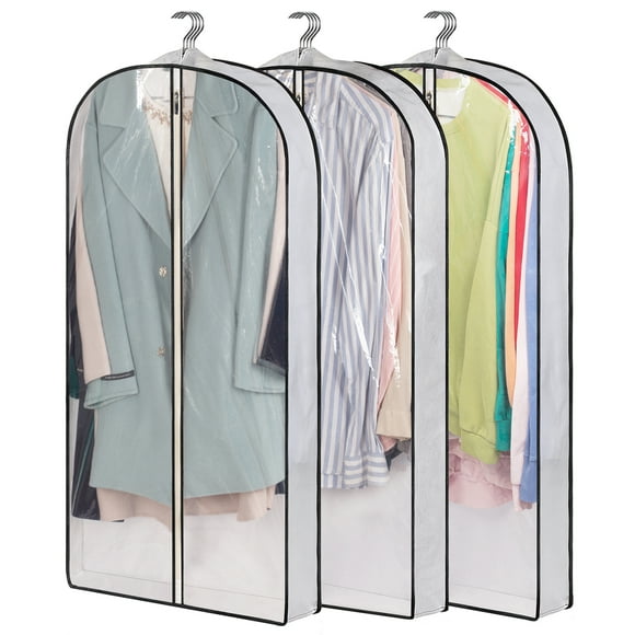 clear plastic garment bags