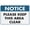 Warning Sign 1, variant on Notice Please Smoke Downstairs Sign Outdoor, Uv Printed Rust Free Aluminum 8"x12" In,Yard Sign For Home, Business, Driveway Alert
