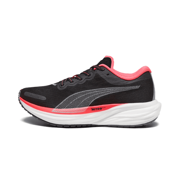 PUMA WOMENS Deviate Nitro 2 Womens "Black Fire Orchid" 376855 17 376855 17 from Stadium Goods