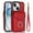 red, variant on For iPhone 15 Case Premium PU Leather Accordion Folding Wallet &Card Holder With RFID Shielding Material Phone Case ,with Adjustable Ring Holder And Wristband,green,For iPhone 15