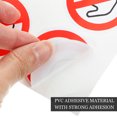 thumbnail image 2 of Miangastore Prohibit Touching Sticker Self Adhesive Vinyls 8Pcs 1In Square, 2 of 8