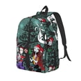 thumbnail image 1 of Goofa The Nightmare Before Christmas Pattern Durable Canvas Daypack - High-Quality Vintage Backpack, Compact & Versatile for Travel and Everyday Use-Small, 1 of 5