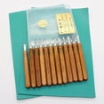 thumbnail image 4 of koolsoo Wood Carving Tools Kit, 12pcs Carbon Steel Chisels Gouges Cutting enthusiasts, 4 of 7