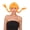 Orange, variant on HPO Adult Bavarian Lady/Women Double Braided Wig, Orange Color Wig, Synthetic Fiber