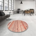 thumbnail image 4 of Ahgly Company Machine Washable Indoor Round Contemporary Orange Area Rugs, 8' Round, 4 of 7