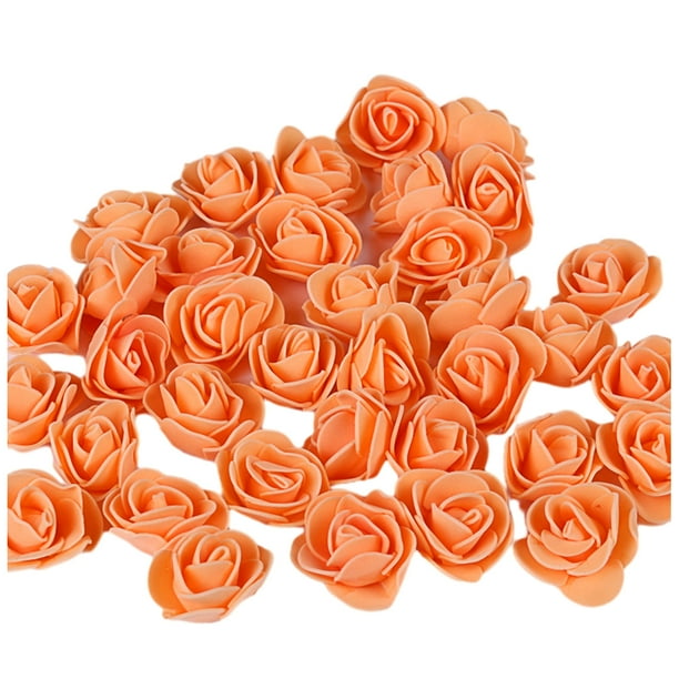 500 Piezas Flores Artificiales Naranja Toystoory Manualidades Multifuncionales