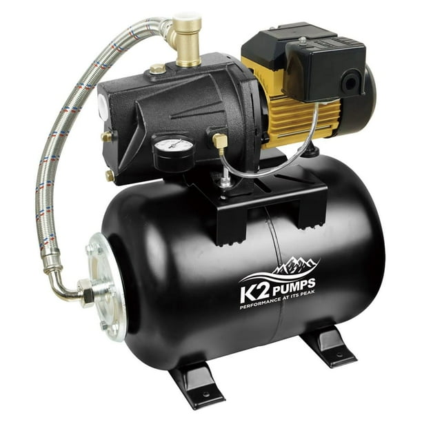 K2 Pumps Shallow Well Jet Pump 1/2 Hp Lead Free And Tank System 115