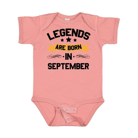 

Inktastic Legends Are Born in September Gift Baby Boy or Baby Girl Bodysuit