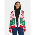 thumbnail image 2 of Women's Embellished Button Front Christmas Cardigan from Holiday Time, Sizes XS-XXXL, 2 of 6
