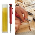 thumbnail image 2 of 2.8mm Solid Carpenter Pencil Built-in Sharpener Scratch-resistant Graphite Manual Operation Woodworking Marking Pencil for Construction, 2 of 8